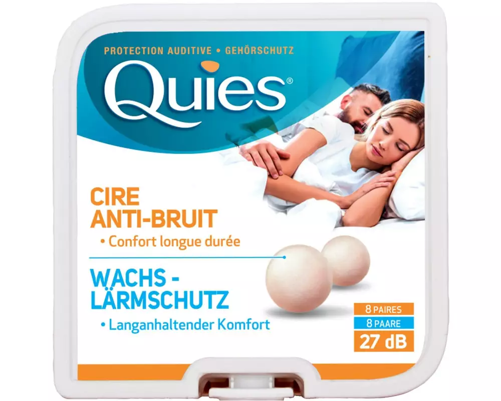 Quies Lärm-Gehörschutzkugeln Wachs 8 Paar