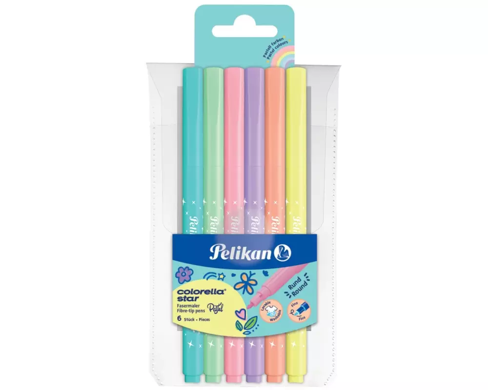 Pelikan Filzstift Colorella Star 0.6 mm, 6 Farben
