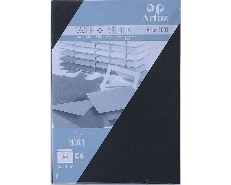 ARTOZ Couverts 1001 C6 107324182 100g, schwarz 5 Stück