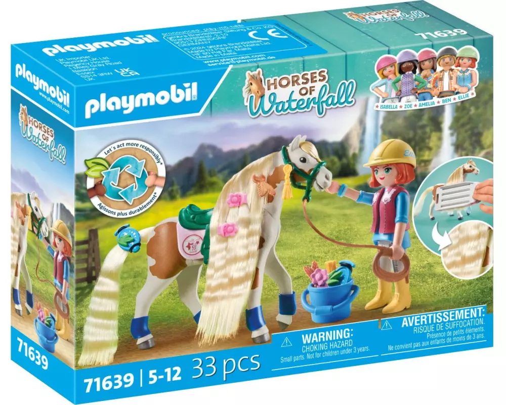 Playmobil Horses of Waterfall Ellie & Pferd mit Kreppeisen 71639