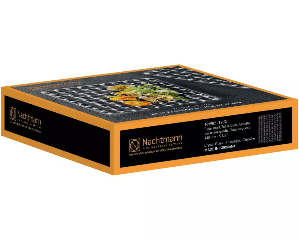 Nachtmann Bossa Nova Platte Quadratisch 14 cm Set/2 Transparent