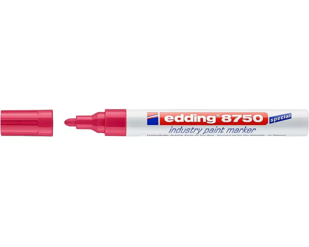 edding Lackmarker Industrie 8750 Rot, 1 Stück