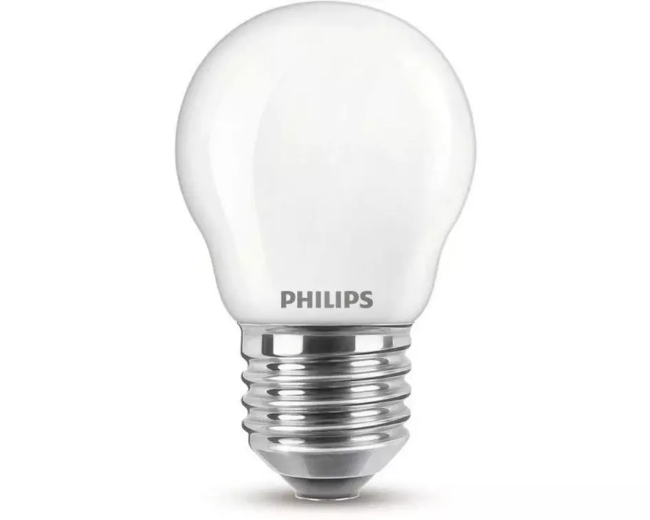 Philips Lampe LEDcla 40W E27 P45 WW FR ND 2PF Warmweiss (WW)