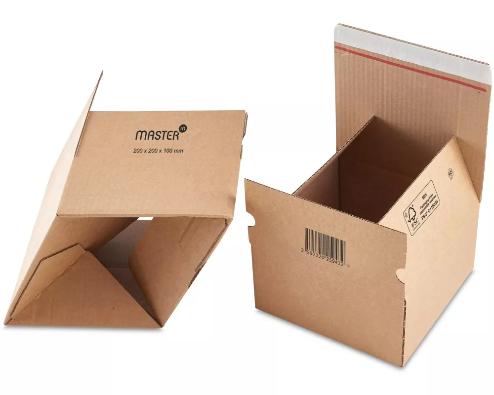 Antalis Versandkarton mit Automatikboden 16 x 13 x 7 cm, 20 Stück