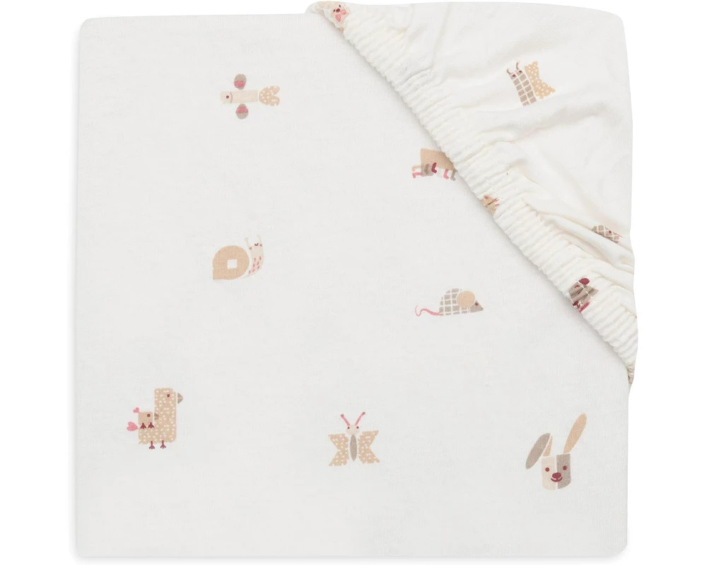 Jollein Fix-Leintuch Animal Friends 40-50 x 80-90 cm