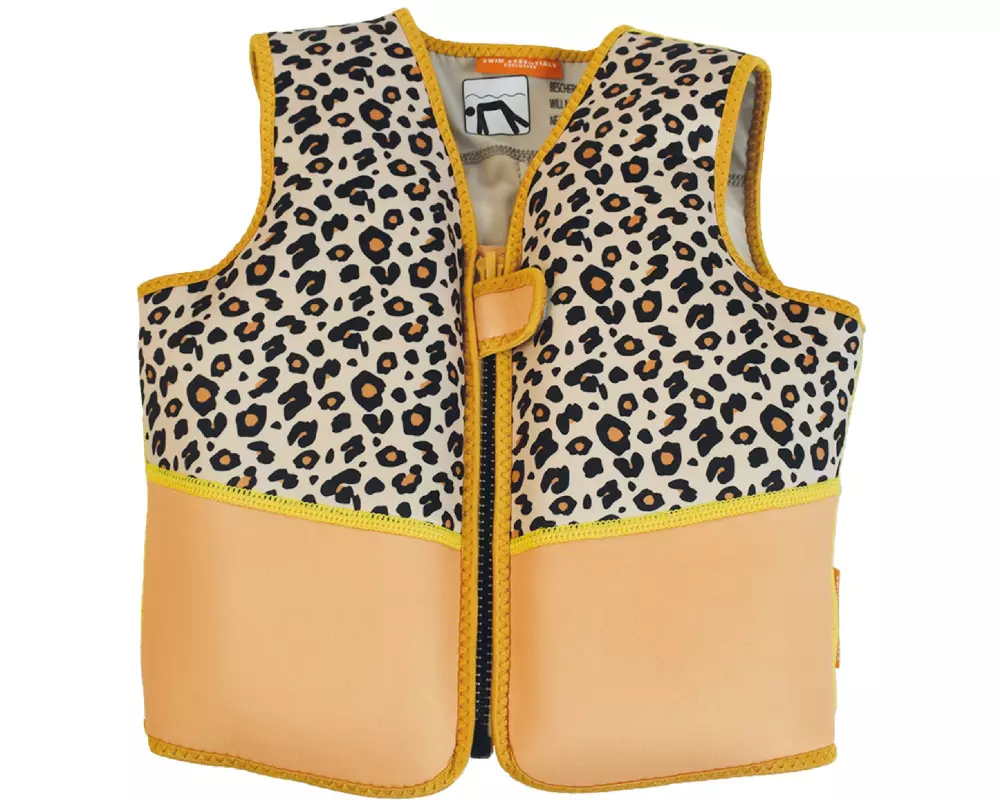 Swim Essentials Schwimmweste 4-6 Jahre Leopard Beige