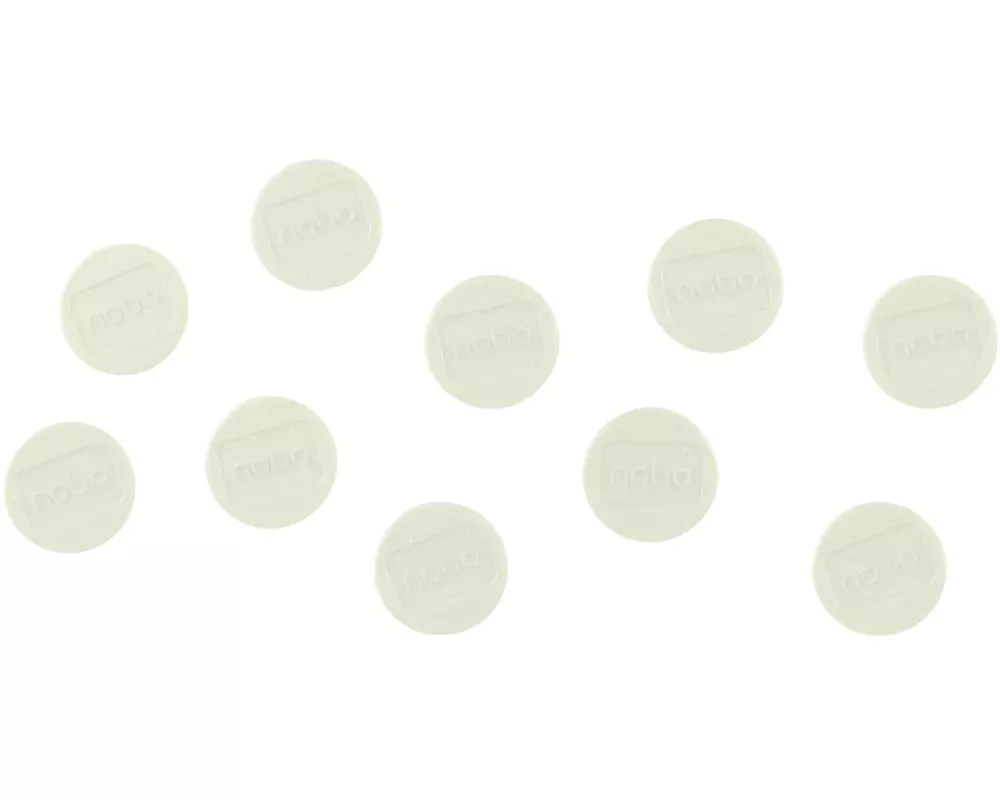 Nobo Haftmagnet Ø 2.4 cm 10 Stück, Weiss
