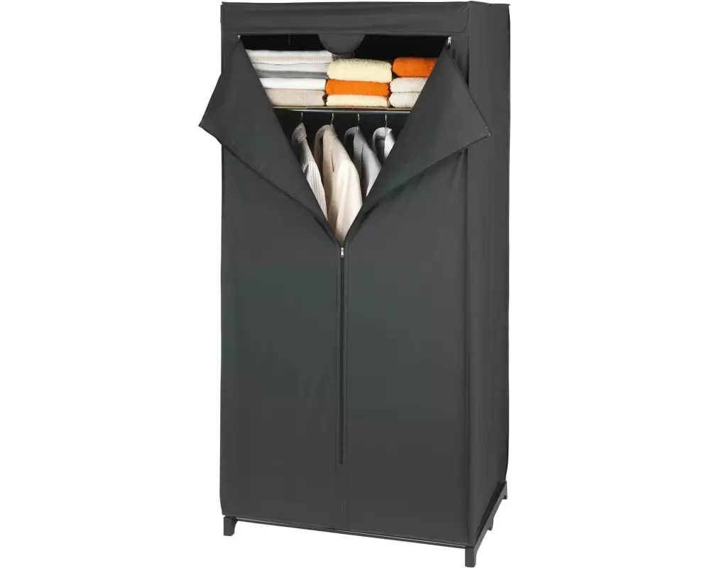 Wenko Kleiderschrank Deep Black 75 cm x 160 cm, 1 Stück