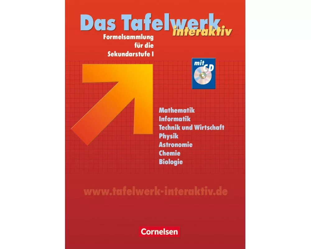 Das Tafelwerk interaktiv, Formelsammlung für die Sekundarstufe I, Allgemeine Ausgabe, Schülerbuch mit CD-ROM