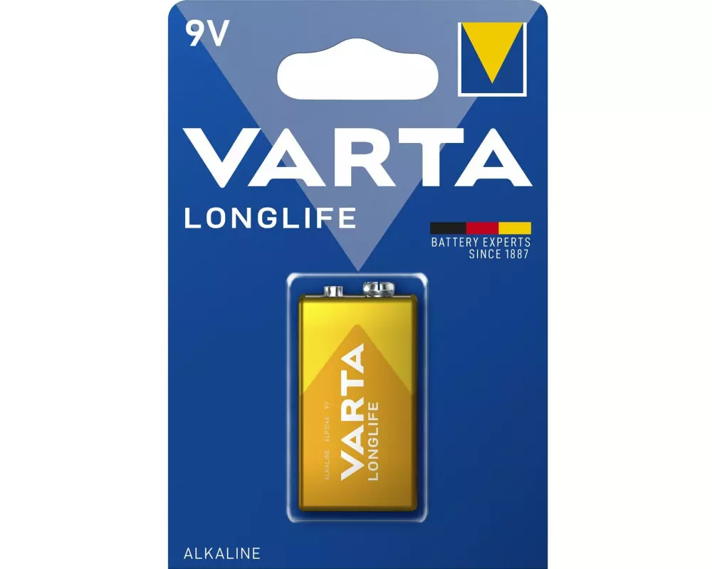 Varta Batterie Longlife 9V E-Block , 1 Stück