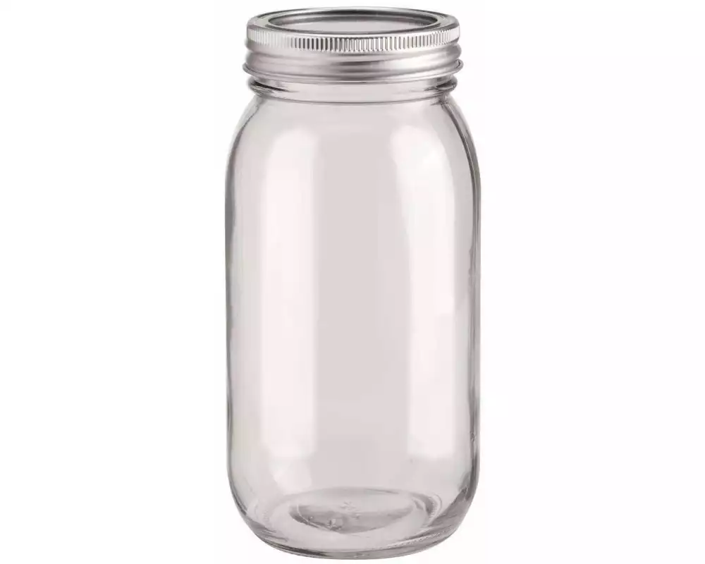 Glorex Glas mit Deckel Lili Rose 650 ml 1 Stück