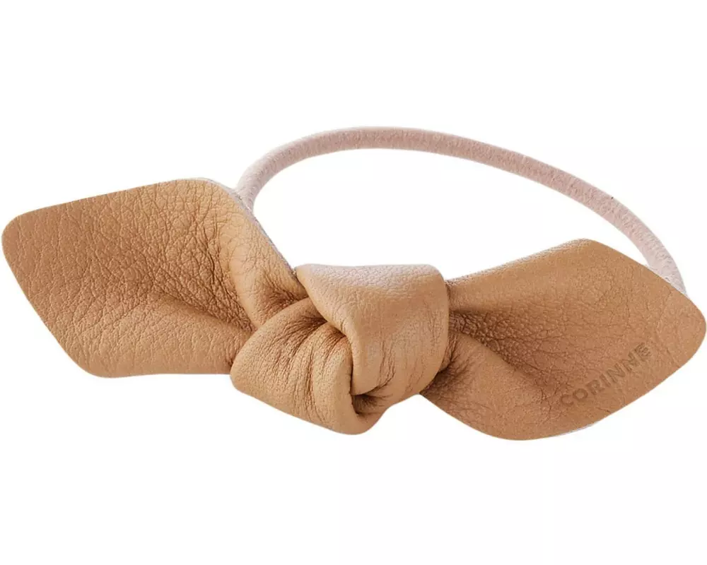corinne Leather Bow Small