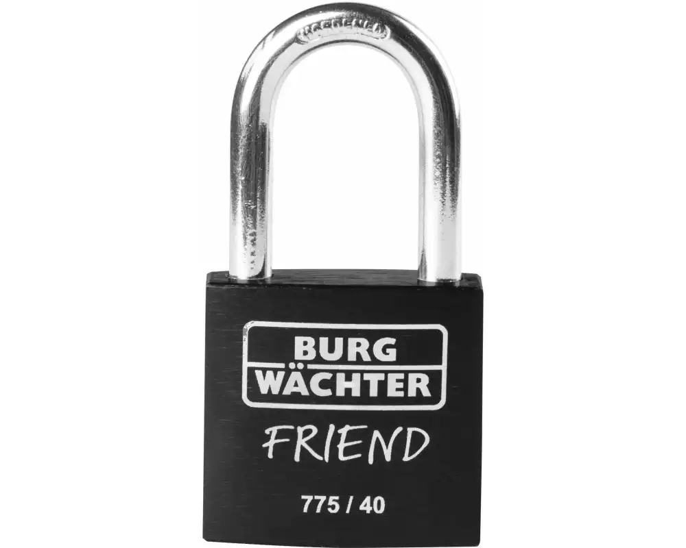 Burgwächter Vorhängeschloss Friend Schwarz