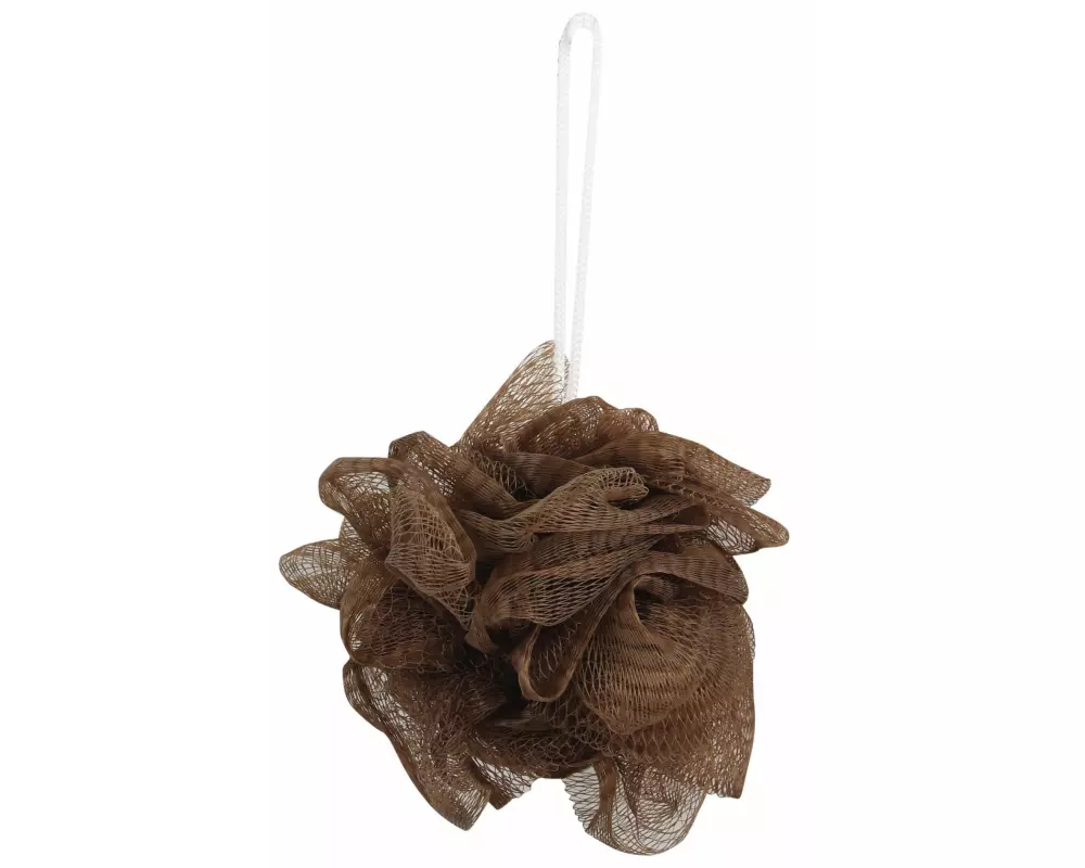 MSV Duschschwamm Braun 10 x 10 cm