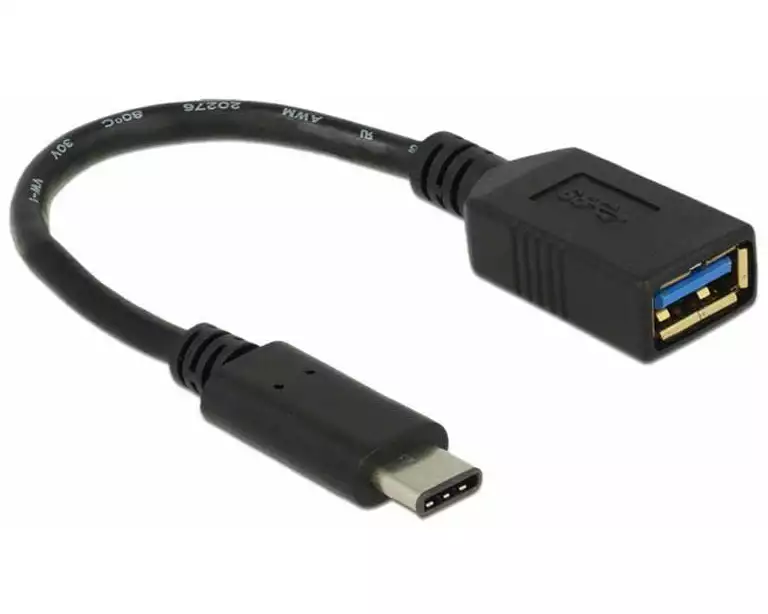 Delock USB 3.1-Adapterkabel USB-A - USB-C 0.15 m