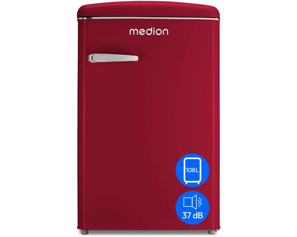 Medion Kühlschrank Life Retro MD 37790 Rot