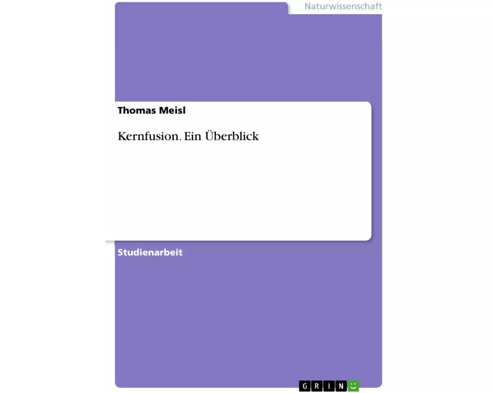 Kernfusion. Ein Überblick