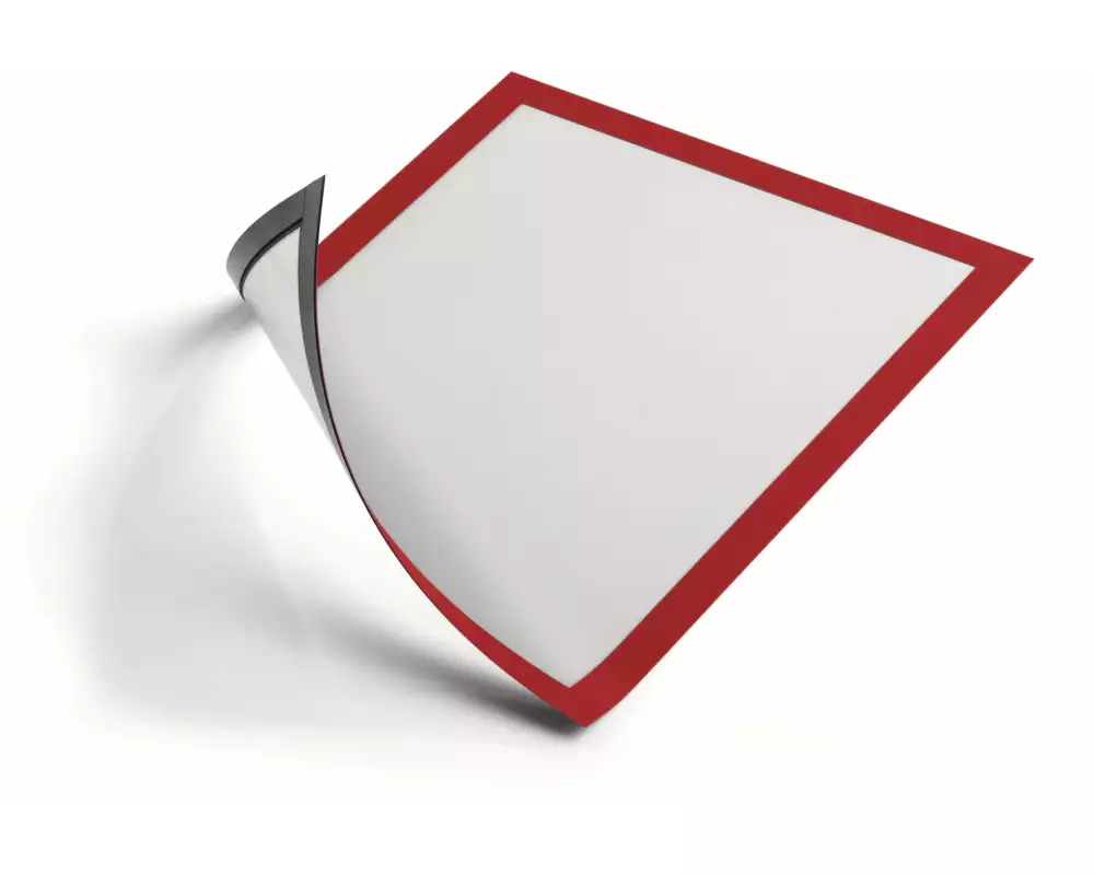 DURABLE Präsentationsrahmen Duraframe Magnetic A4 5 Stück Rot