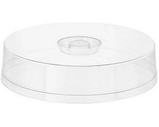 APS Tortenplatte Tortenplatte mit 2 Hauben Transparent/Silber