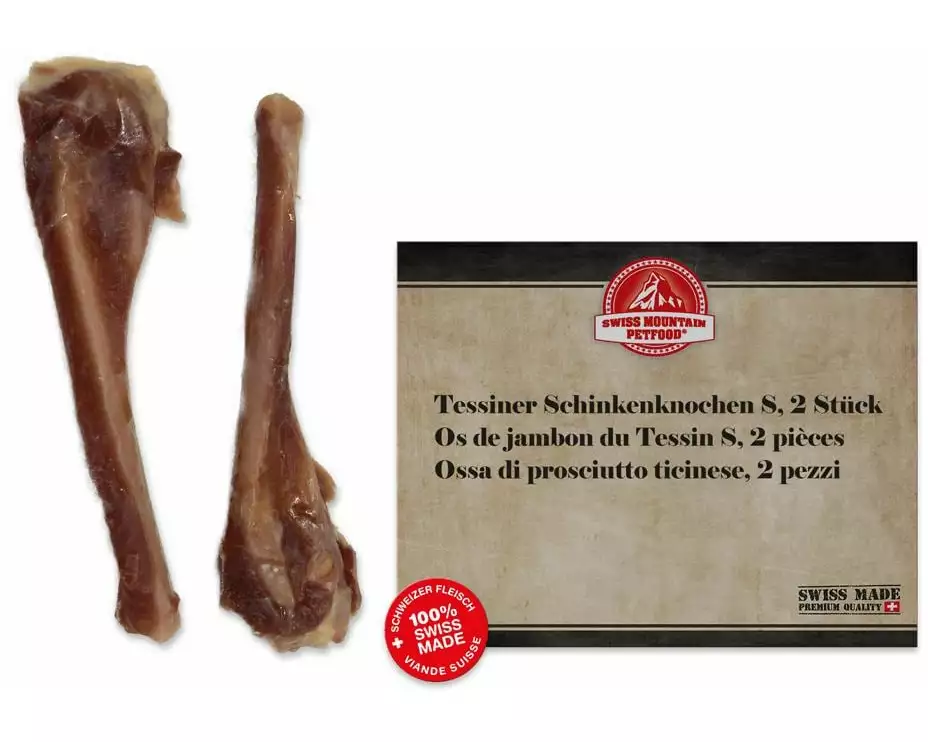 Swiss Mountain Petfood Tessiner Schinkenknochen S, 2 Stk. à 40 - 60 g