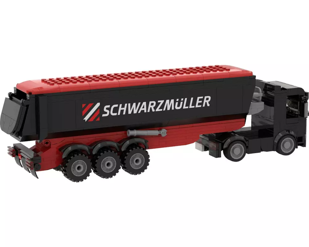 Brixies Plus Schwarzmüller Zugmaschine plus Muldenanhänger