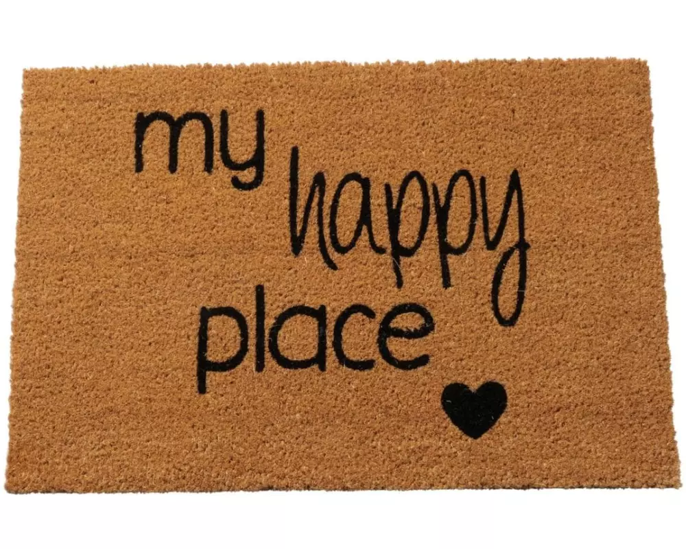 Boltze Fussmatte Happy Place 40 cm x 60 cm