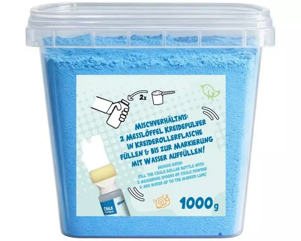 alldoro Nachfüllpack Kreidepulver Blau, 1000 g
