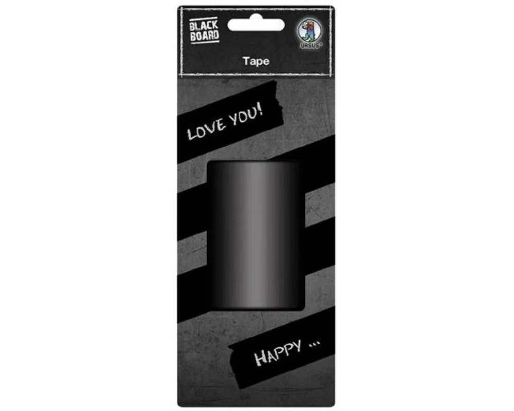 URSUS Klebeband Blackboard 75 mm x 5 m, Schwarz
