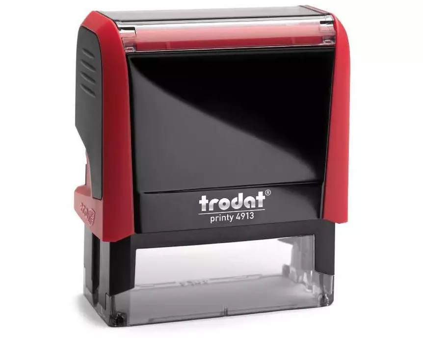 Trodat Stempel 4913 mit Gutschein, Individuell gestaltbar, Schwarz