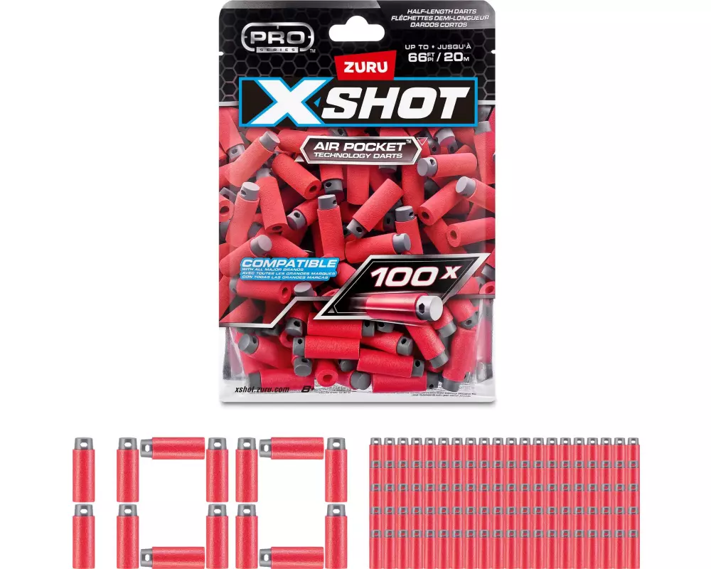 X-Shot Skins Nachfüllpackung 100 Half-Darts Series 1
