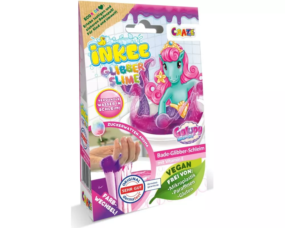 Craze Inkee Bade-Glibber-Schleim Galupy Mermaid 1 Stück