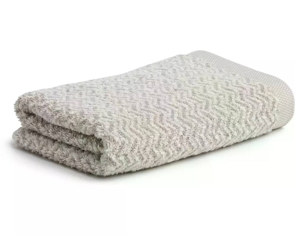 Möve Handtuch Brooklyn 50 x 100 cm, Beige/Weiss