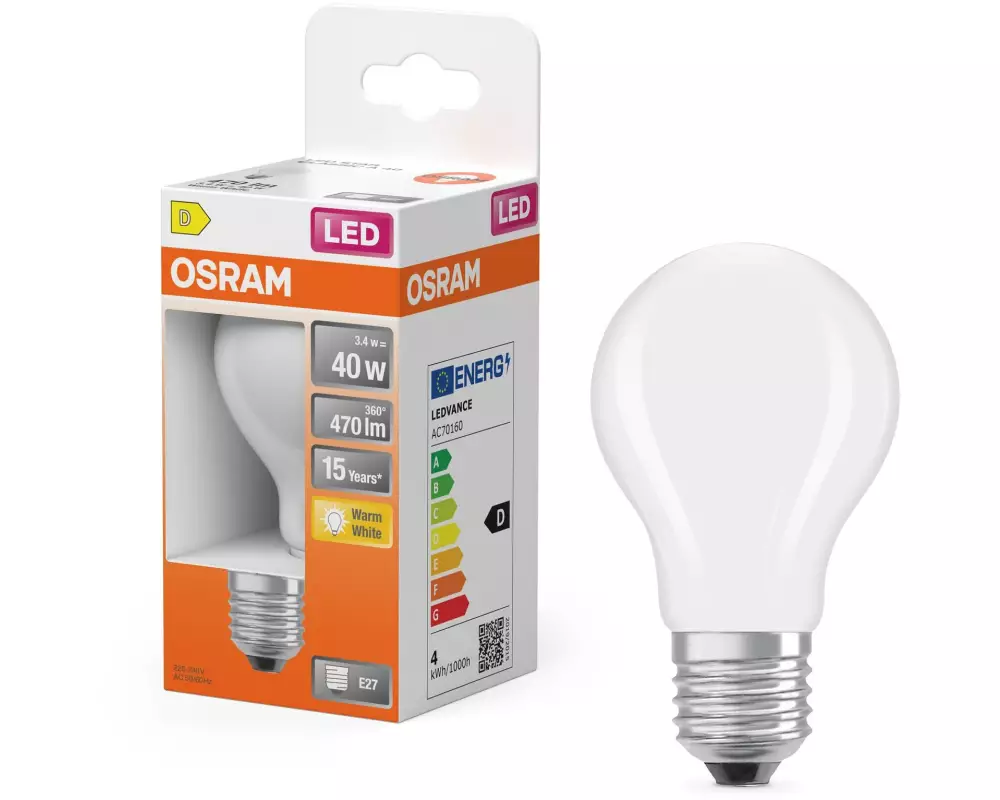 OSRAM Lampe LED star retrofit, 40 non-dim Warmweiss (WW)