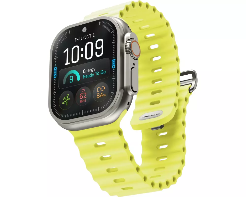 Vonmählen Armband Wave Band 3 44/45/46/49 mm Neongelb