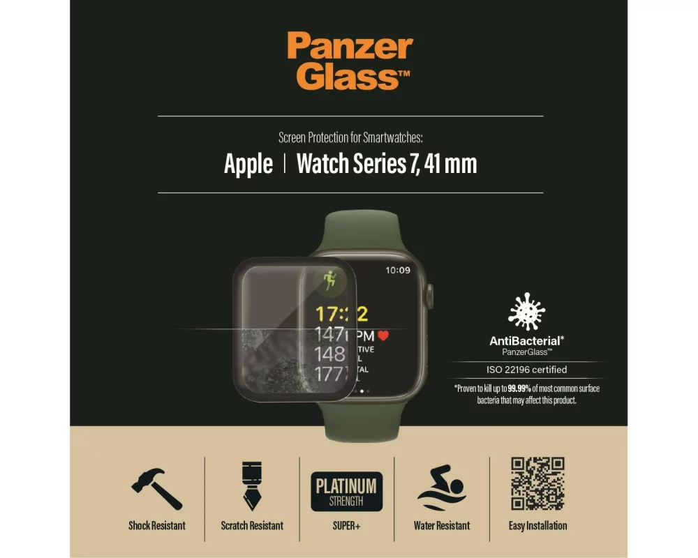 Panzerglass Displayschutz AB Apple Watch Series 7/8 (41 mm)