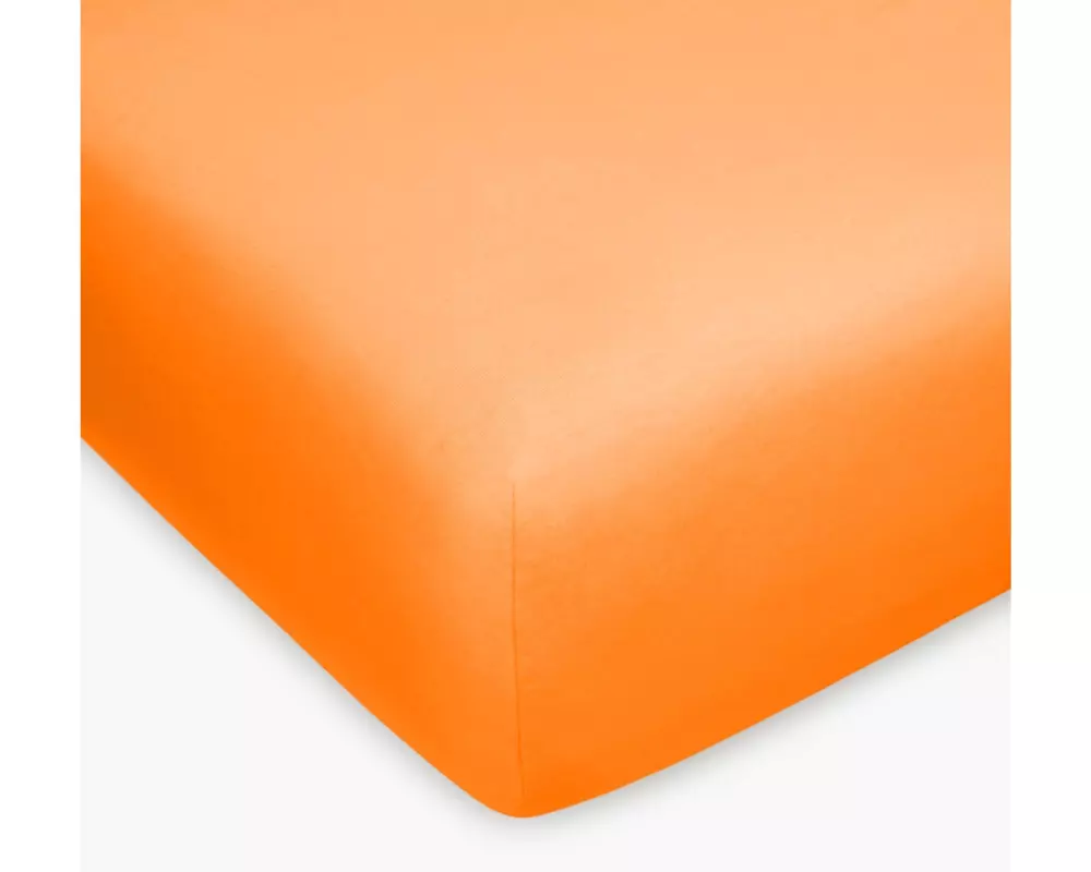 Home Fashion Fixleintuch Jersey Elasthan orange, 140-160 x 200 cm