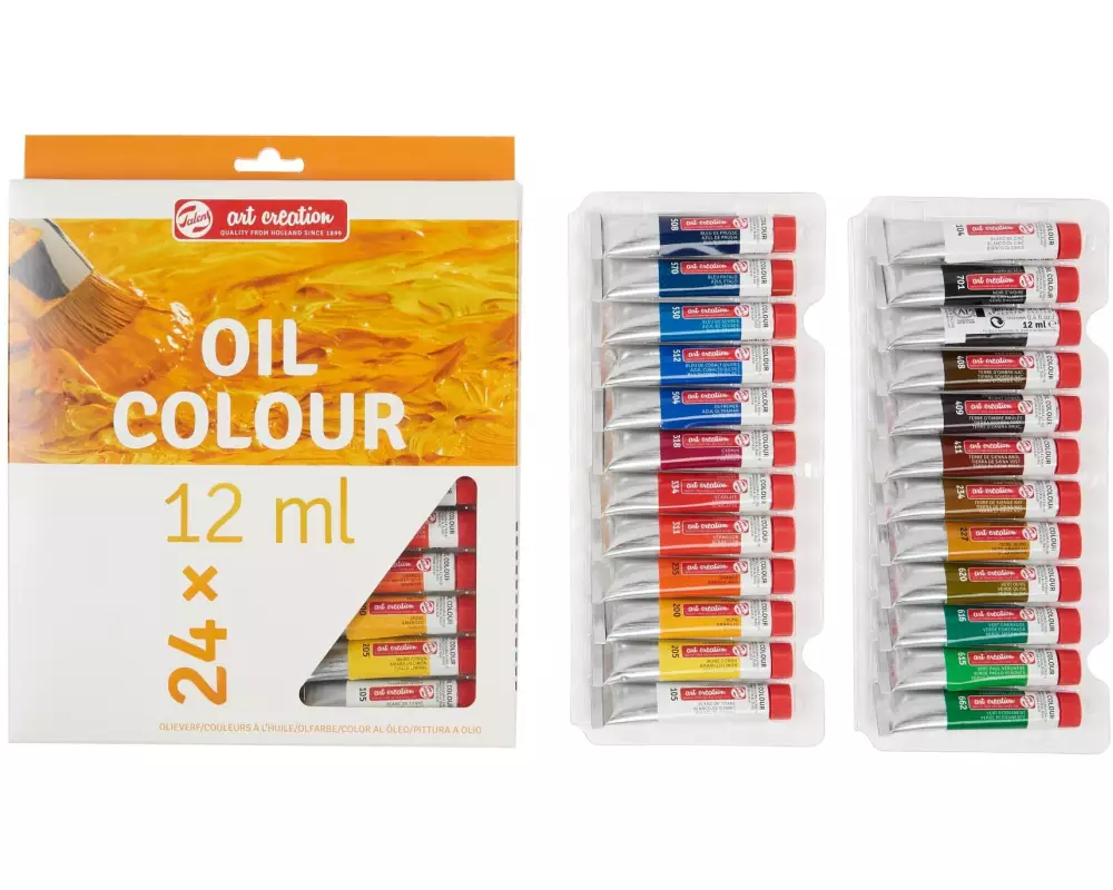 Talens Ölfarbe 24er Set, Mehrfarbig