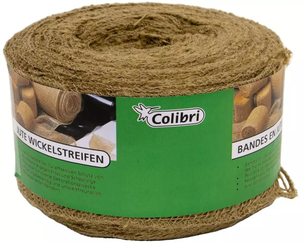 Colibri Wickelstreifen aus Jute, Natur, 230 g/m², 300 x 6 cm