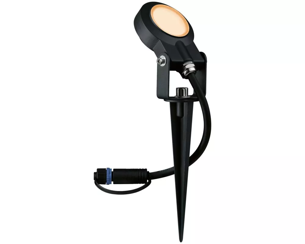 Paulmann Gartenspot Plug & Shine, Sting, 6.3W, 2200K, Schwarz