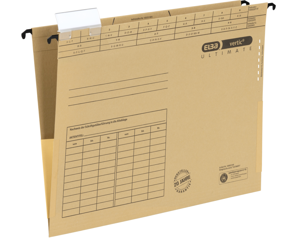 ELBA Hängetasche Vertic 1 A4 100081040 naturbraun