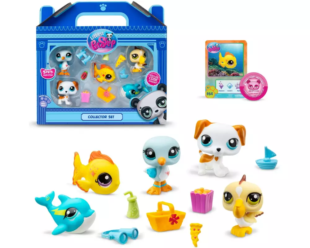 BANDAI Spielfigurenset Littlest Pet Shop – Beach Besties