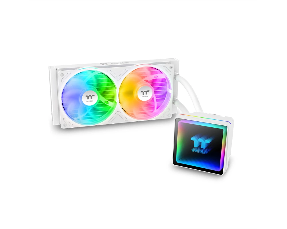 Thermaltake TH240 V3 ARGB Sync AIO CPU-Wasserkühlung, Snow White
