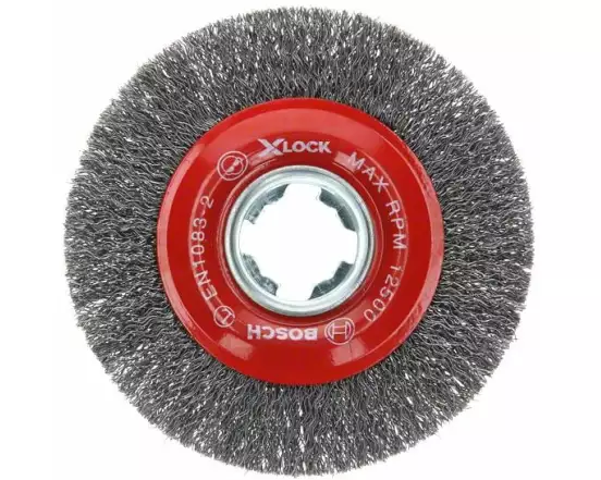Bosch Professional Scheibenbürste X-LOCK 115 mm, gewellter Stahldraht