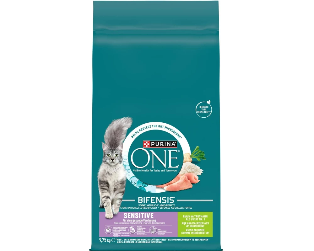 Purina ONE Trockenfutter Sensitive Truthahn und Reis 9.75 kg