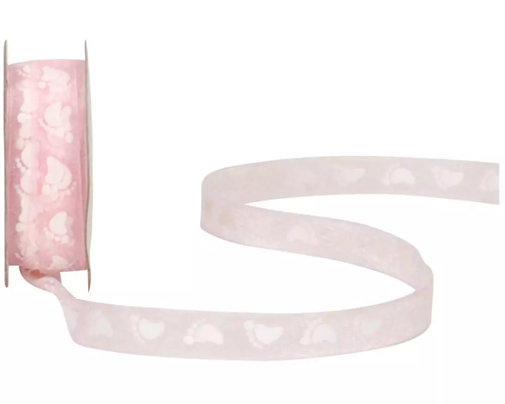 Spyk Geschenkband Baby 10 mm x 4 m, Rosa