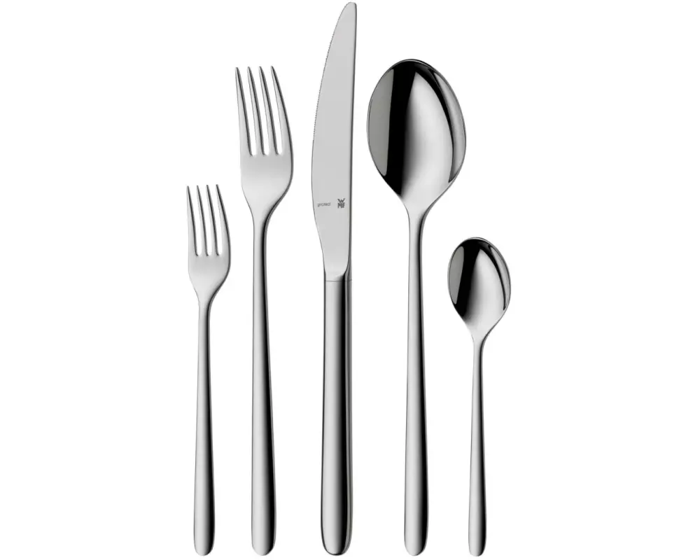 WMF Besteck-Set Flame plus 30-teilig, Silber