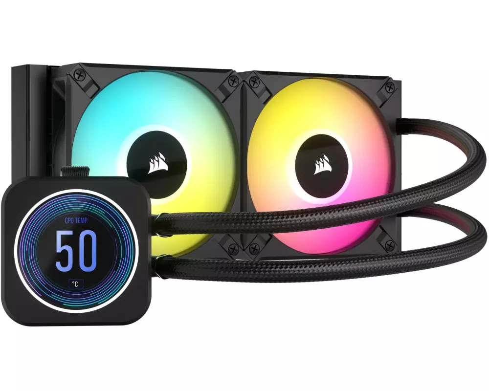 Corsair Wasserkühlung iCUE H100i Elite LCD XT Schwarz