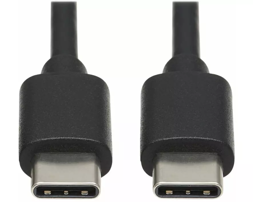 EATON TRIPPLITE USB-C Cable, M/M - USB 2.0, Thunderbolt 3, 60W PD Charging, Black, 3ft. 0.9m