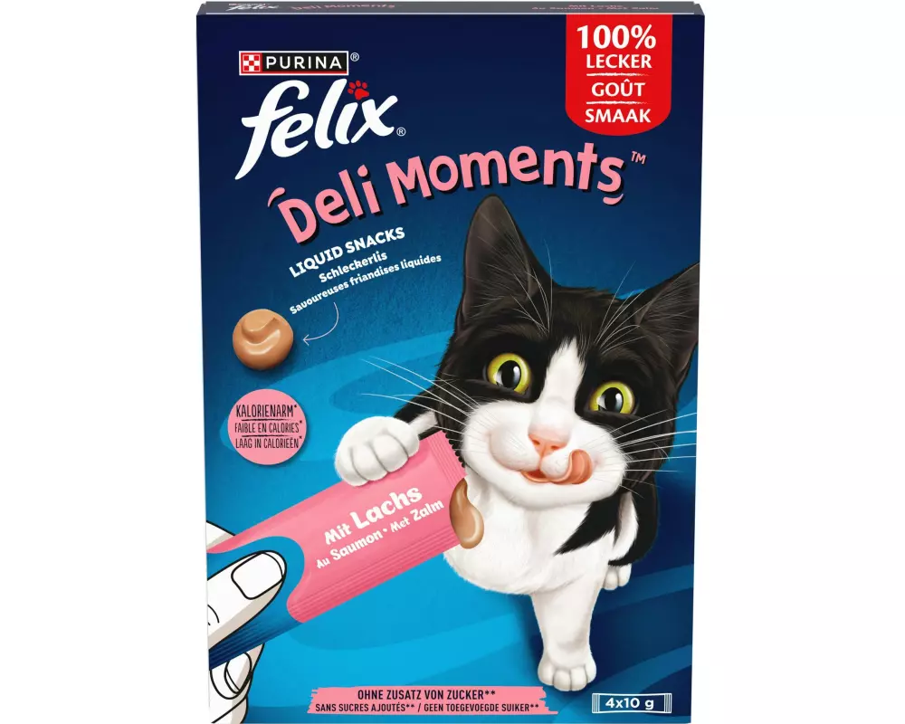 Felix Katzen-Snack Deli Moments Lachs 4 x 10g