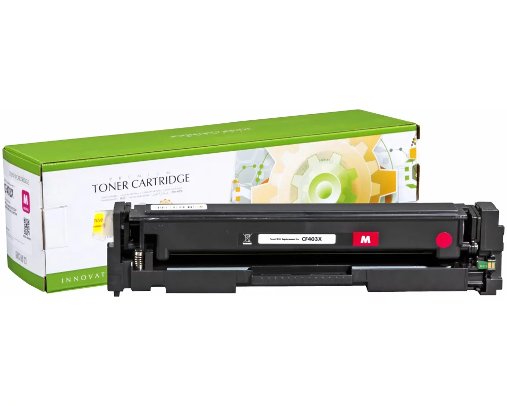 STATIC Toner cartridge compatible with HP CF403X magenta High Capacity compatible 2.300 pages